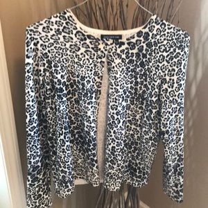 Animal print cardi